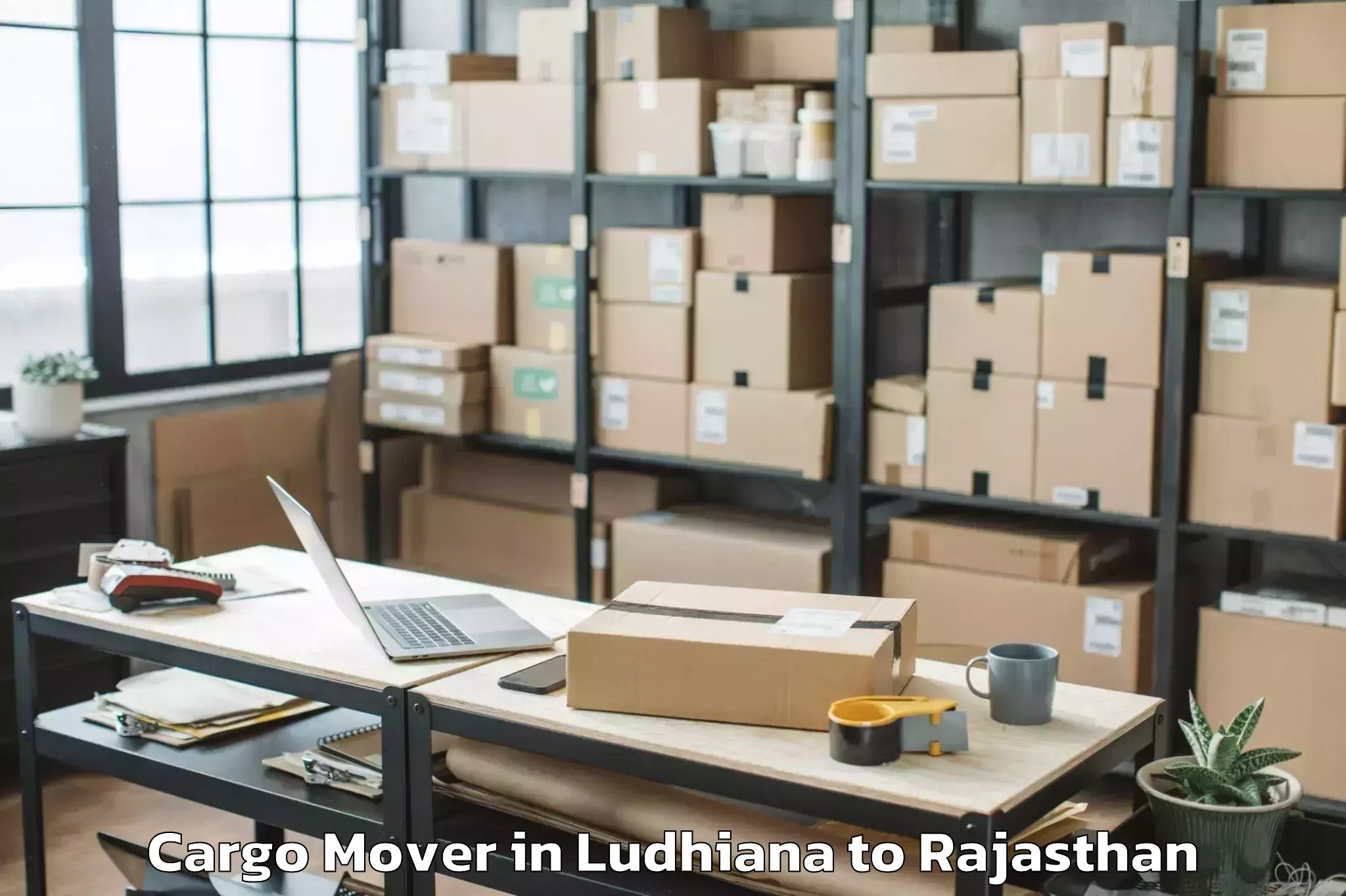 Top Ludhiana to Pachpadra Cargo Mover Available